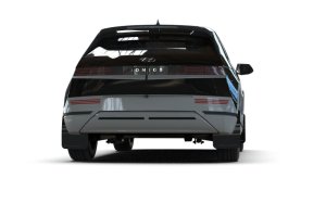 Hyundai Ioniq 5 Mud Flap - Rally Armor - UR Black with Metallic Black Logo - Black - 2025+